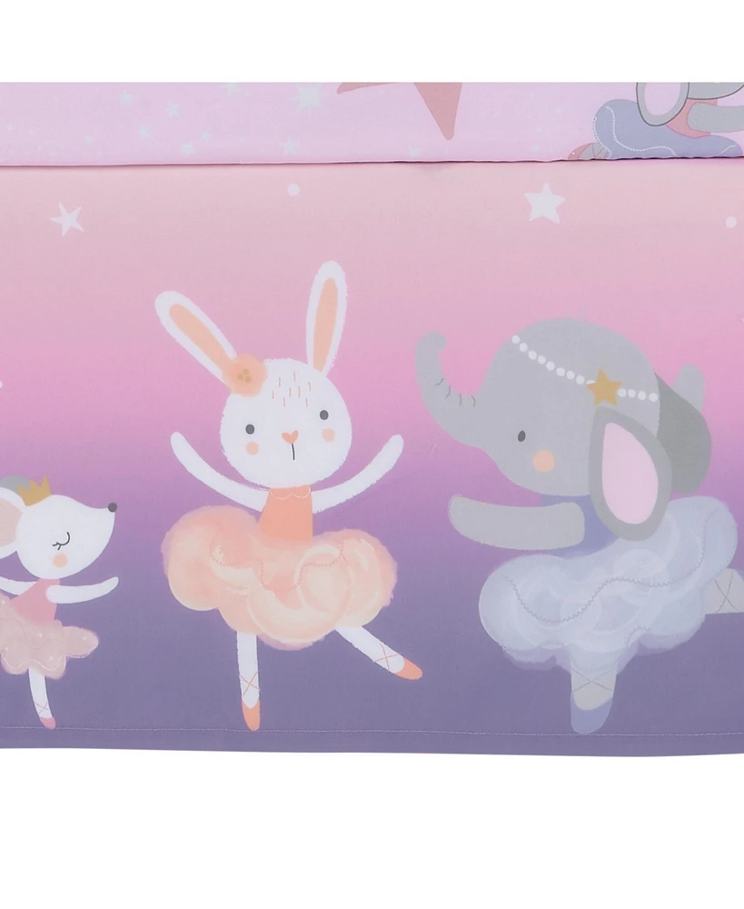 Bedtime Originals Tiny Dancer 3-Piece Ballet Baby Crib Bedding Set - Elephant