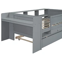 Multi-Functional Twin Daybed with Storage and Extras, Gray