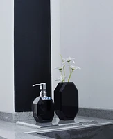 Lainy Home Octagon Crystal Soap Dispenser with Silver Pump