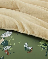Intelligent Design Heath Forest Animals Plush Reversible 3-Pc. Comforter Set, Full/Queen