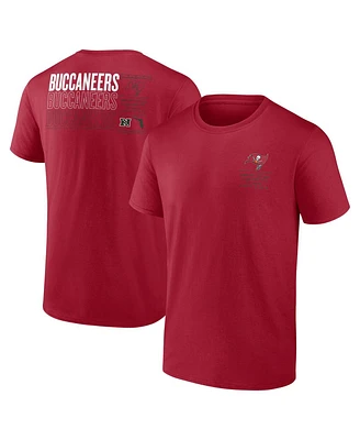 Fanatics Men's Red Tampa Bay Buccaneers Repeat Stats T-Shirt