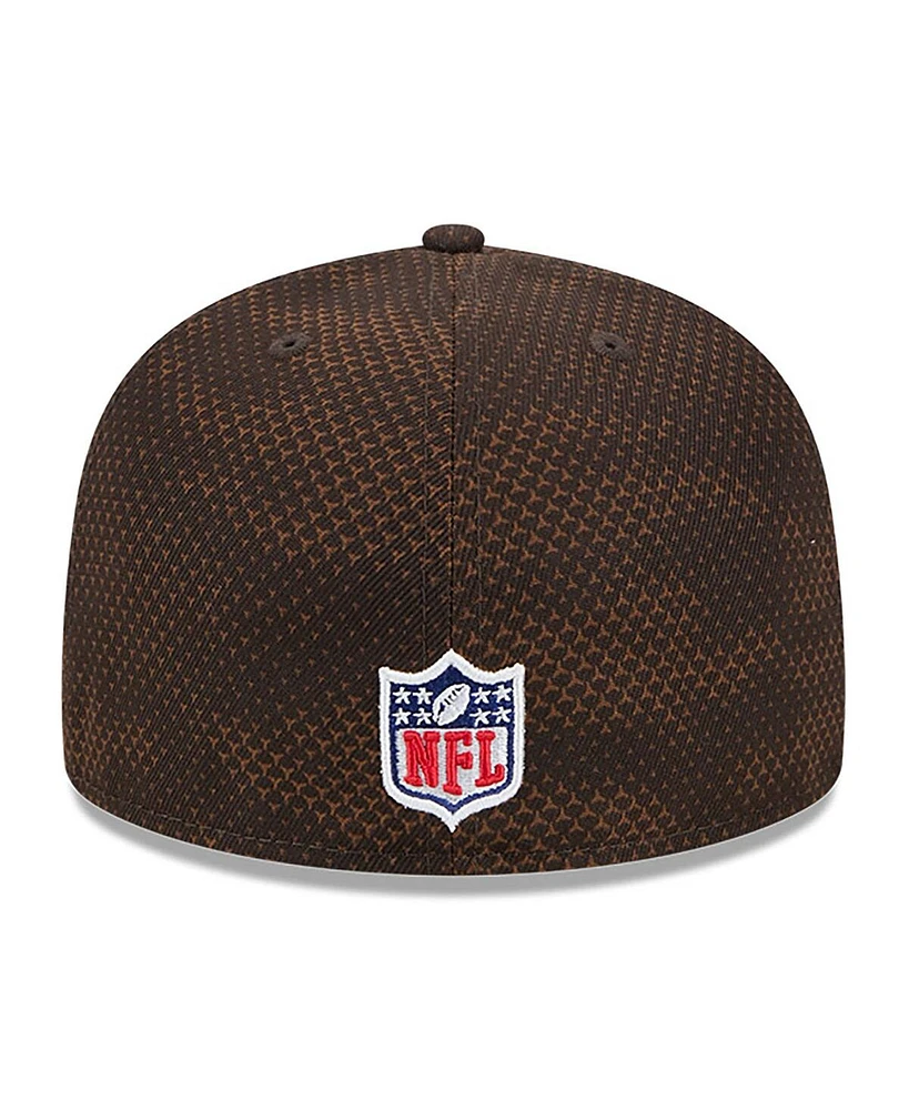 New Era Men's Brown Cleveland Browns 2024 Sideline 59FIFTY Fitted Hat