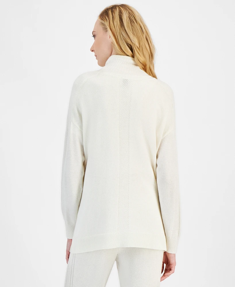 Anne Klein Women's Mock-Neck Pullover Knit Top