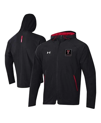 Under Armour Men's Black Texas Tech Red Raiders Unstoppable Raglan Full-Zip Jacket