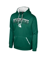 Colosseum Men's Green Michigan State Spartans Reese Pullover Hoodie