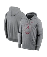 Nike Men's Heather Gray Alabama Crimson Tide Football Icon Performance Fleece Pullover Hoodie