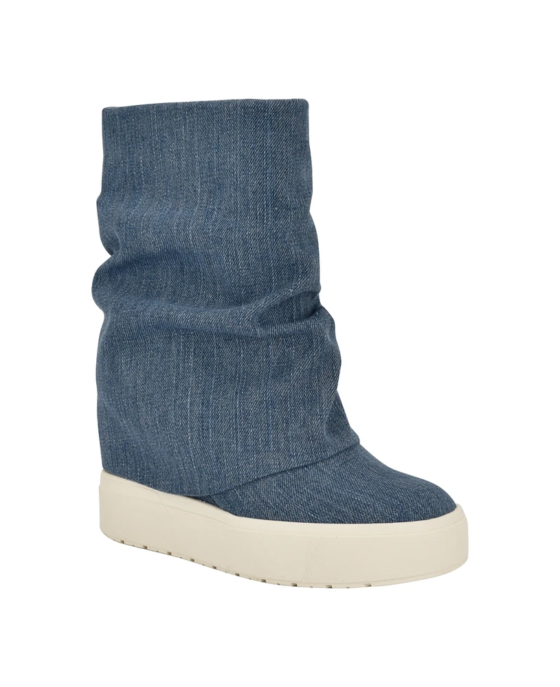 Guess Women's Guinna Fold Over Slouchy Booties