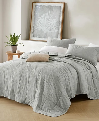 510 Design Mina Waffle Weave Textured 3-Pc. Quilt Set, Full/Queen