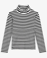 On 34th Women's Every Day Stripe Jersey Turtleneck, Created for Macy's