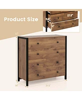 4-Drawer Dresser Modern Chest of Drawers Wooden Storage