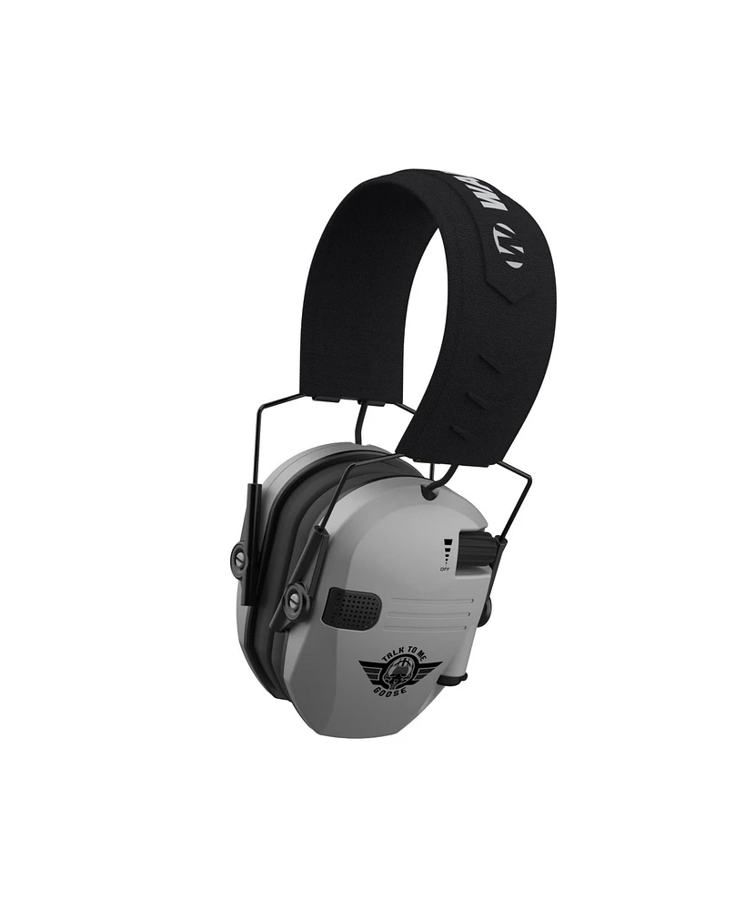 Walkers Razor Slim Electric Earcovers with Speakers (Talk To Me Goose Gray)