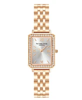 Women's Crystals Stainless Steel Bracelet Watch 22×28mm Westminster Victoria Hyde