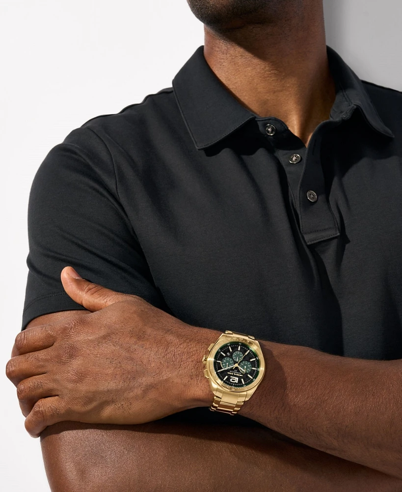 Michael Kors Men's Accelerator 2.0 Chronograph Gold-Tone Stainless Steel Watch 44mm