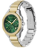 A|X Armani Exchange Men's Sync Quartz Chronograph Two-Tone Stainless Steel Watch 42MM