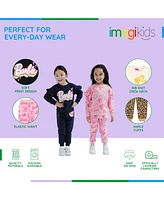 Barbie Girls Fleece Sweatshirt and Jogger Pants Outfit Set