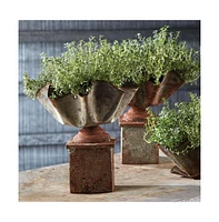 Galvanized Handkerchief Planter