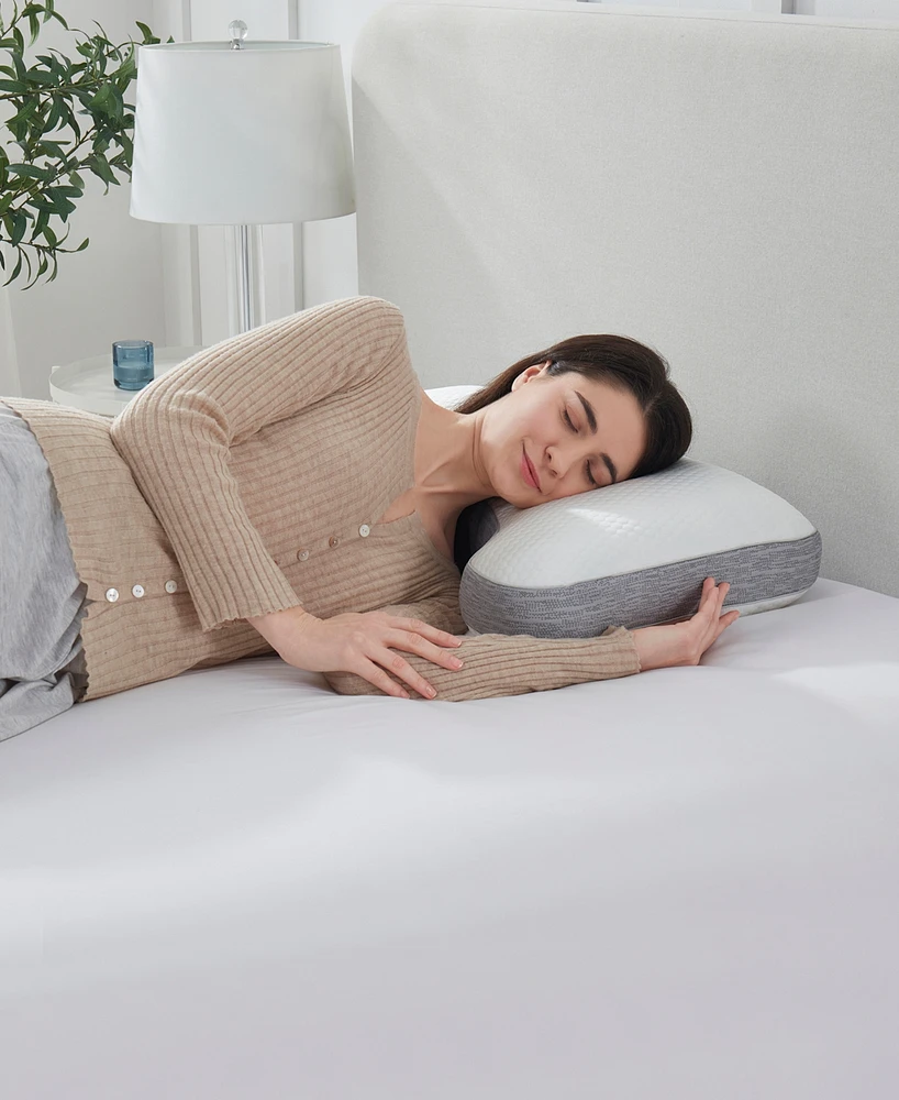 Nestl Adjustable Memory Foam Blend Cooling Side Sleeper Pillow, King