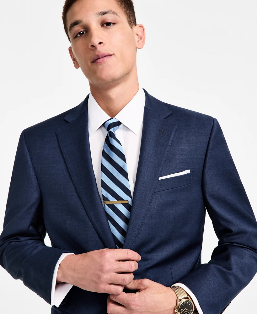 B by Brooks Brothers Men's Wool-Blend Stretch Classic-Fit Suit Separates Jacket