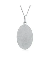 Bling Jewelry Religion Our Lady Of Guadalupe Oval Virgin Mary Medal Medallion Pendant Necklace Oxidized .925 Sterling Silver