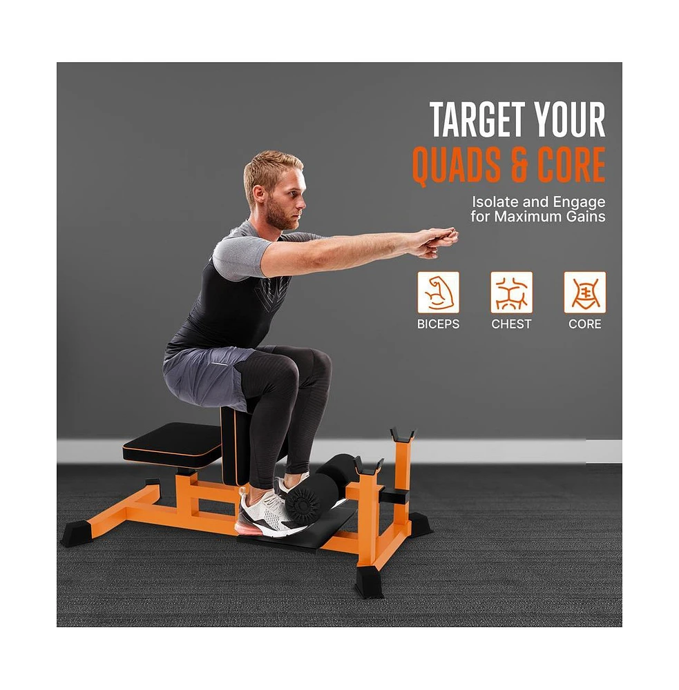 Squatz Multi-Function Sissy Squat Machine With Adjustable Squat Bench
