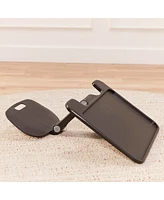 ECR4Kids The Surf Folding Portable Lap Desk, Large, Black, 1-Piece