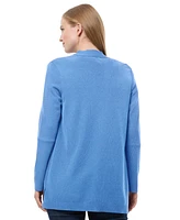 Jones New York Women's Open-Front Ribbed-Edge Cardigan