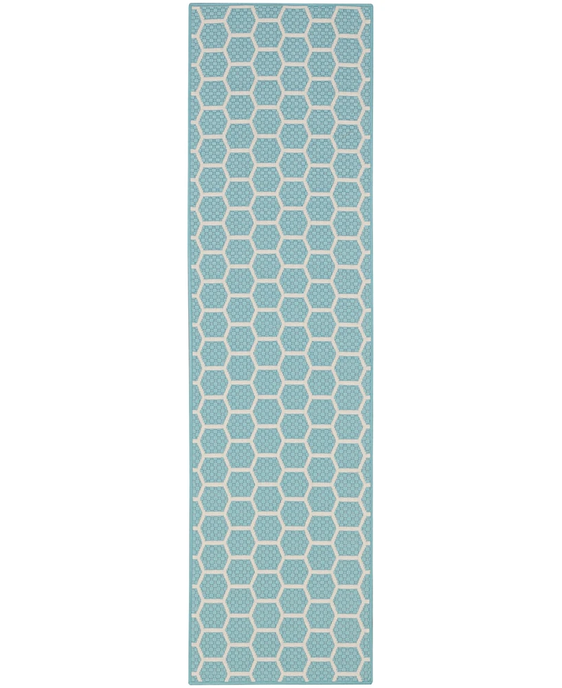 Nourison Home Twist Reversible TWS01 2'2"x8' Runner Area Rug