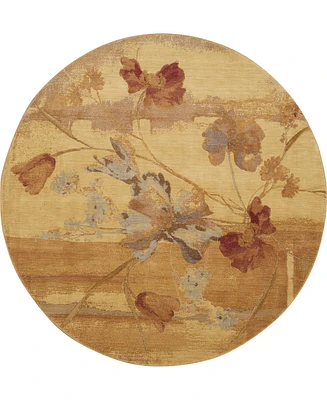 Nourison Home Somerset ST18 7'9"x7'9" Round Area Rug