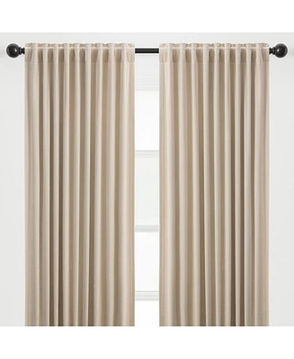 Chanasya Premium 2-Panel Blackout Velvet Curtains