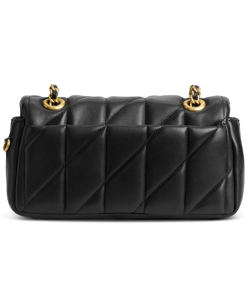 Coach Quilted Leather Tabby Shoulder Bag 20 with Chain