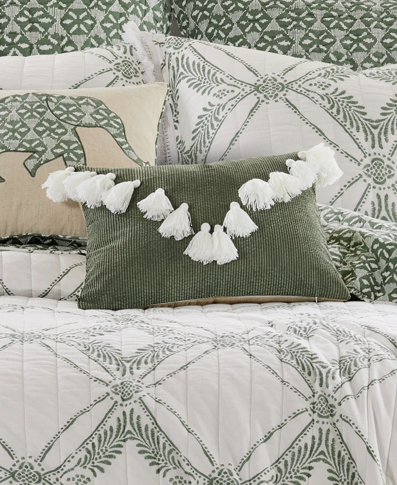 Levtex Kemala Tassel Decorative Pillow, 14" x 18"