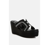 Marnier Diamante & Rhinestone Detail Cut-Out Sandals