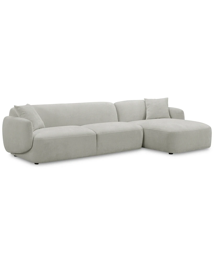 Gaelynn 2-Pc. Fabric Sectional, Created for Macy's