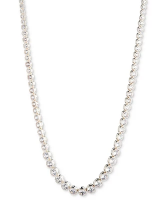 Lauren Ralph Cubic Zirconia Tennis Collar Necklace, 17" + 3" extender