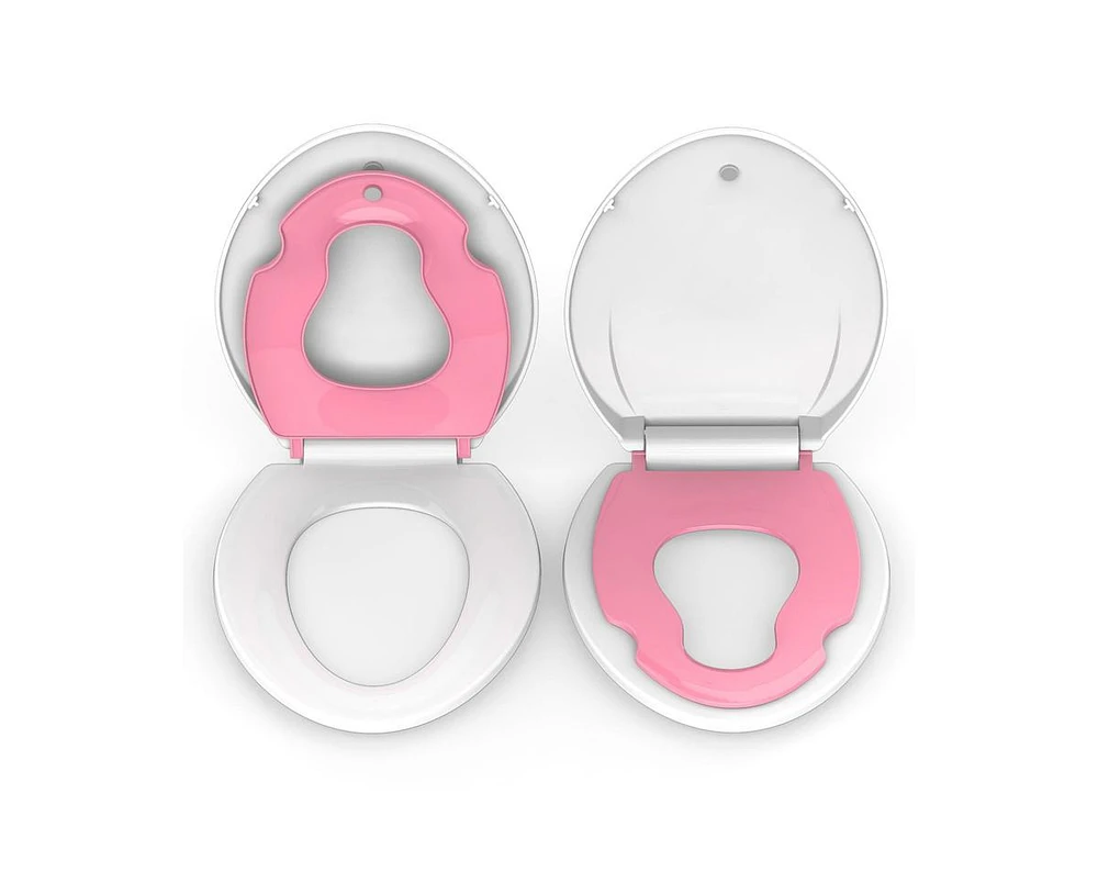 gaomon Toilet Seat Elongated,Toilet Seat with Toddler Seat Built in, Potty Training Toilet Seat Elongated Fits Both Adult and Child, with Soft Close,