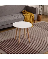 Streamdale Furniture Sophisticated Round Coffee Table: 550mm Diameter, High Foot Design