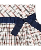 Hope & Henry Big Girls Sleeveless Stretch Poplin Sash Dress