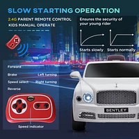 Bentley Mulsanne 12V Ride on Car, Battery Powered Car with Remote Control, Suspension, Startup Sound, Led Lights, MP3, Horn, Music, Forward and Backwa