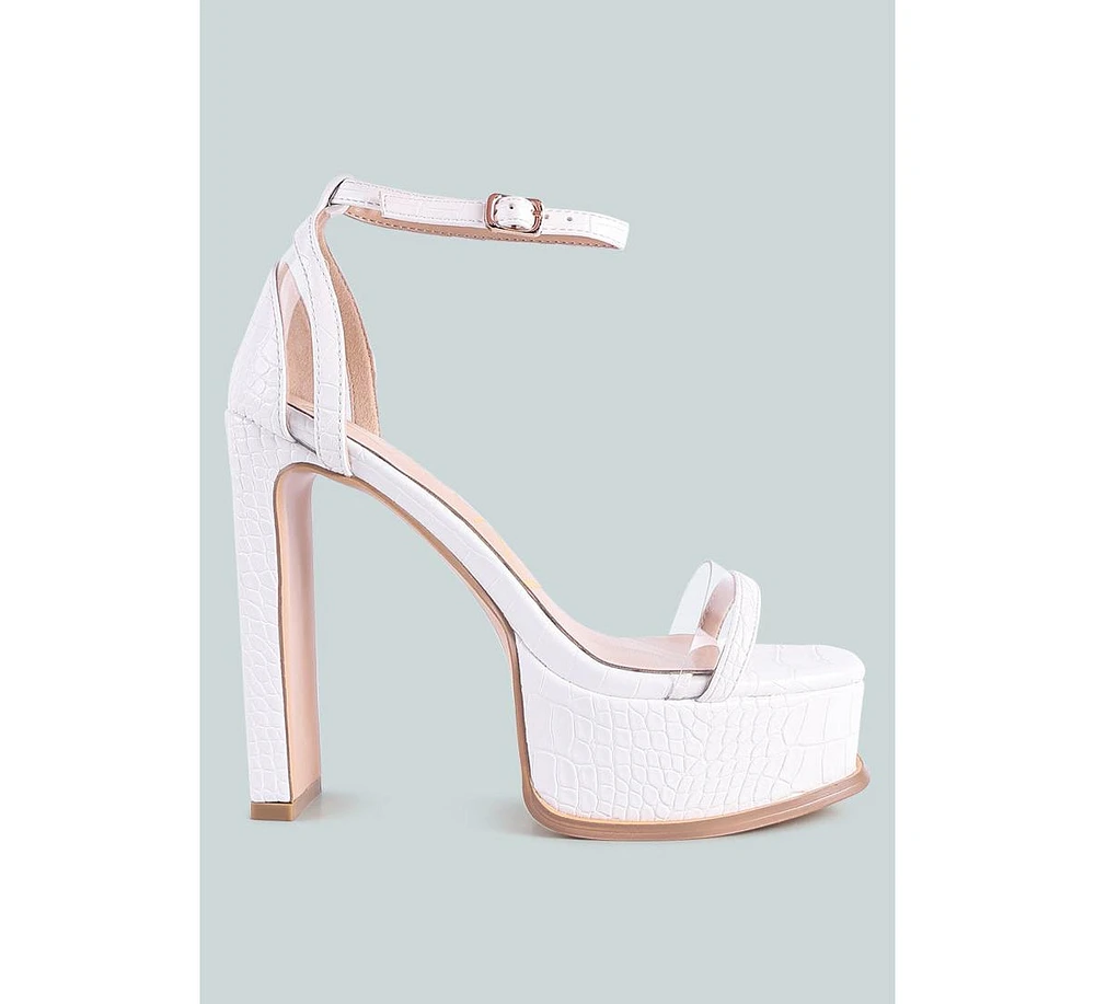Cutlass High Heeled Chunky Sandals