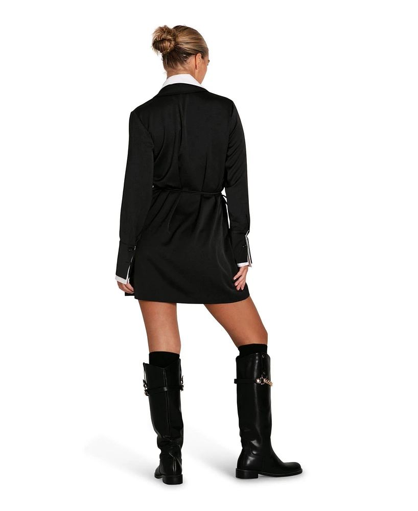Belle & Bloom Make Me Feel Layered Shirt Dress