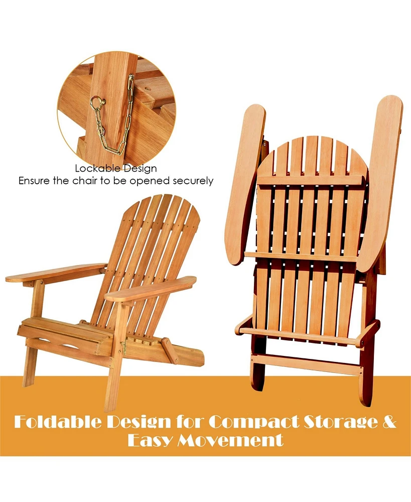 Vebreda 3 Pieces Adirondack Conversation Sets with Widened Armrest