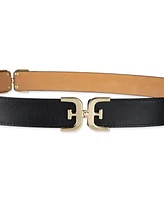 Sam Edelman Women's Double-e Hip Links Leather Belt