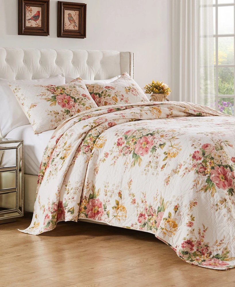 Greenland Home Fashions Grace Shabby Chic 3-Pc. Quilt Set