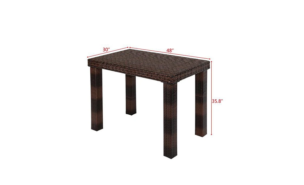 Brown Gradient Bar Table for Stylish Home or Kitchen Dining