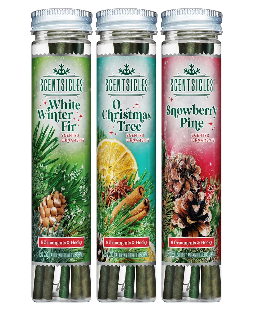National Tree Company Scentsicles Scented Ornaments, 3 Pack Set