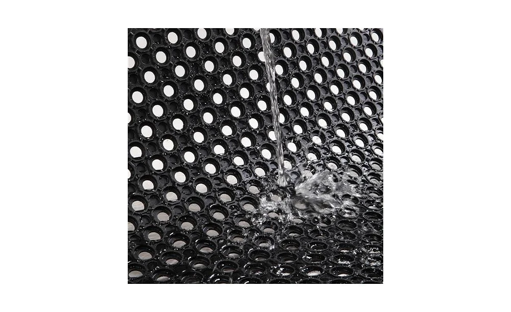 Heavy-Duty Kitchen Mat – Rubber Anti-Fatigue Drainage Floor Mat with Non-Slip Hex Pattern for Wet Areas