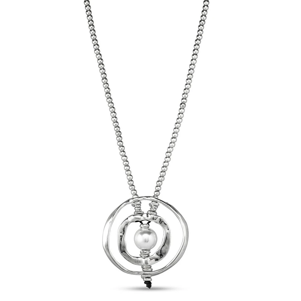 UNOde 50 Sterling Silver Mother of Pearl Pendant Necklace