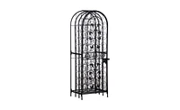 Stylish Wine Rack Cabinet for Efficient Storage and Display of Bottles and Glassware