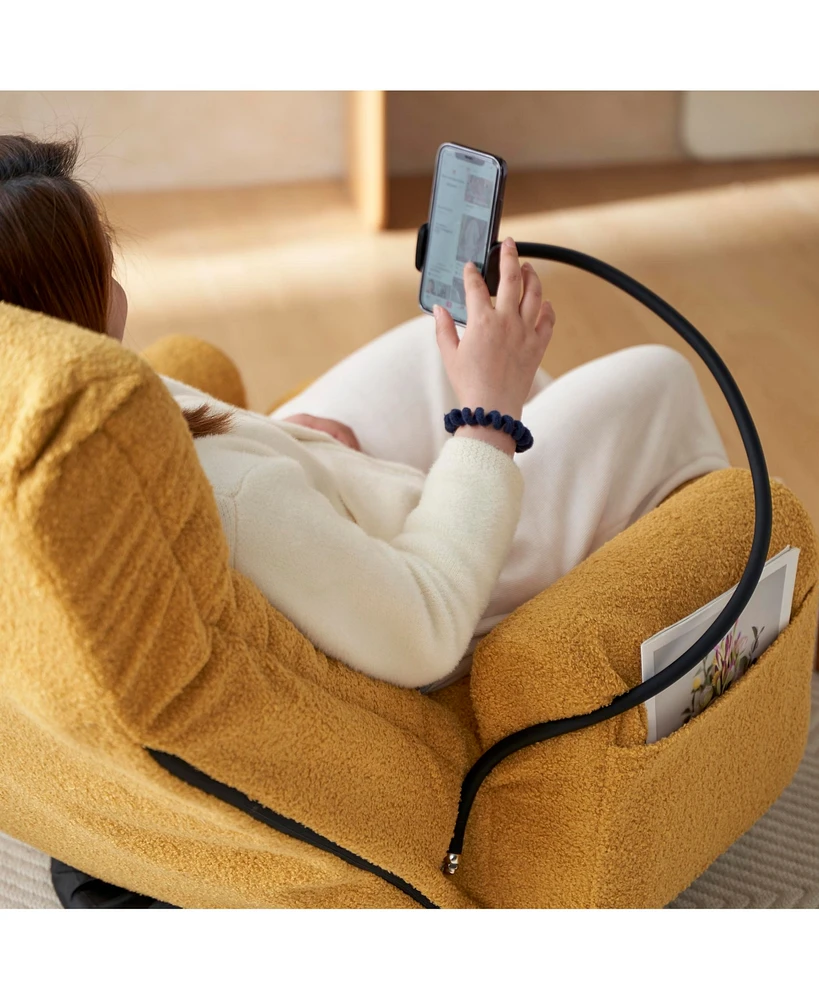 Versatile Lounge Chair Adjustable Angles, Ergonomic Comfort, Tv/Nap Ready