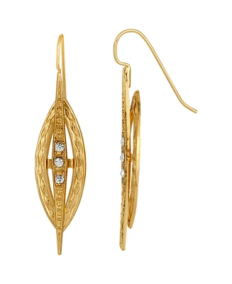 2028 Crystal Art Deco Drop Earrings